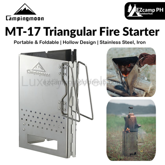 Campingmoon MT-17 Triangular Fire Starter Portable Foldable Multifunctional Charcoal Firewood Burner