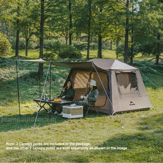 Naturehike VILLAGE 5.0 Gen 3 Fast Build Automatic Tent 1 Bedroom 1 Living Room Extended - image 2