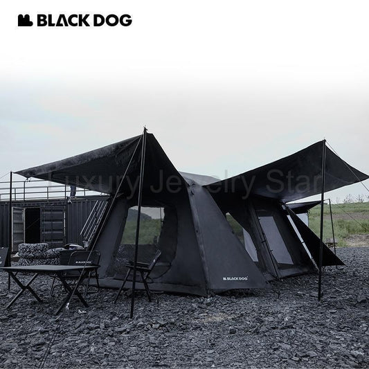 BLACKDOG STAR CHASE Cinema Automatic Cabin Tent Black Fast Build Tent Large 13m² Space for - image 2