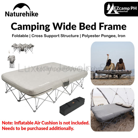 Naturehike Camping Wide Bed Frame Folding For Air Foam Mattress 200kg Max Load Heightened Inflatable
