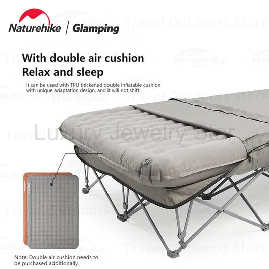 Naturehike Camping Wide Bed Frame Folding For Air Foam Mattress 200kg Max Load Heightened - image 2