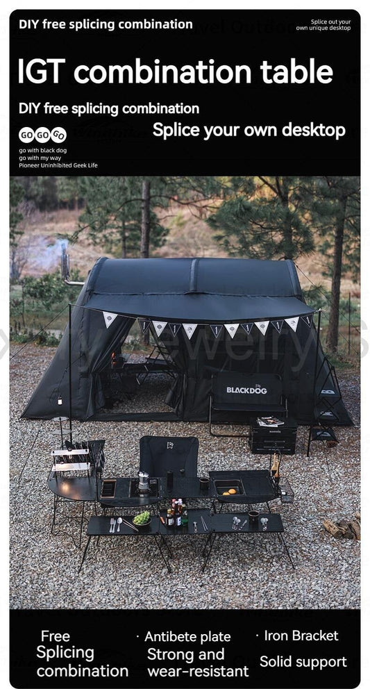 BLACKDOG IGT Camping Combination Table Modular Multi-setting Folding Table Outdoor BBQ - image 2