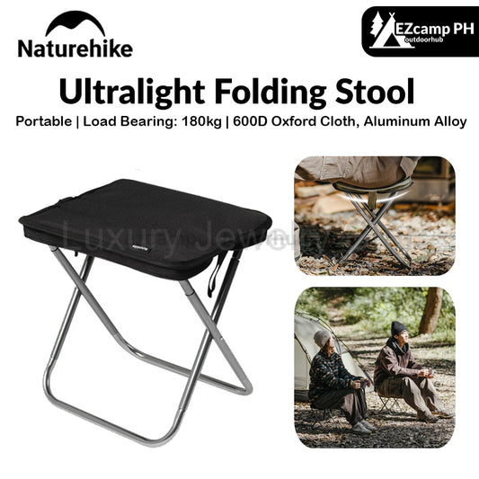 Naturehike Ultralight Folding Stool Portable Mini Chair 7075 Aluminum Alloy Fishing Outdoor Camping