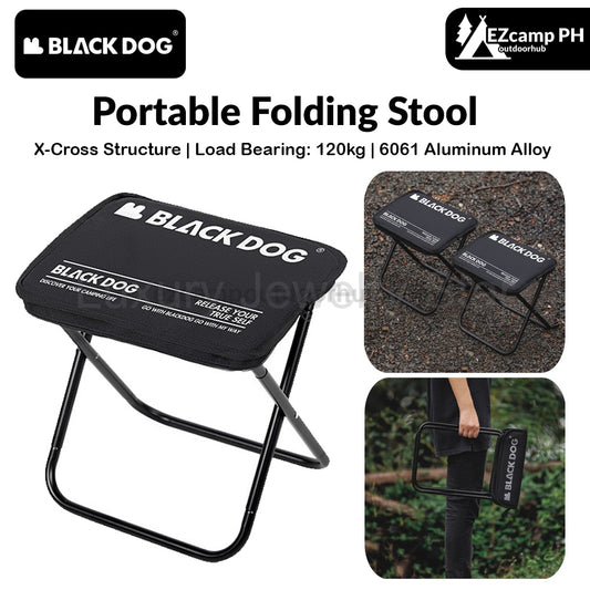 BLACKDOG Portable Folding Stool Ultralight Foldable Storage Seat Camping Fishing Mini Chair Outdoor