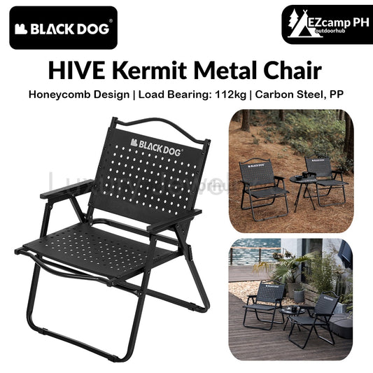 BLACKDOG HIVE Kermit Metal Chair Portable Lightweight Outdoor Folding Fishing Chair Breathable Moon