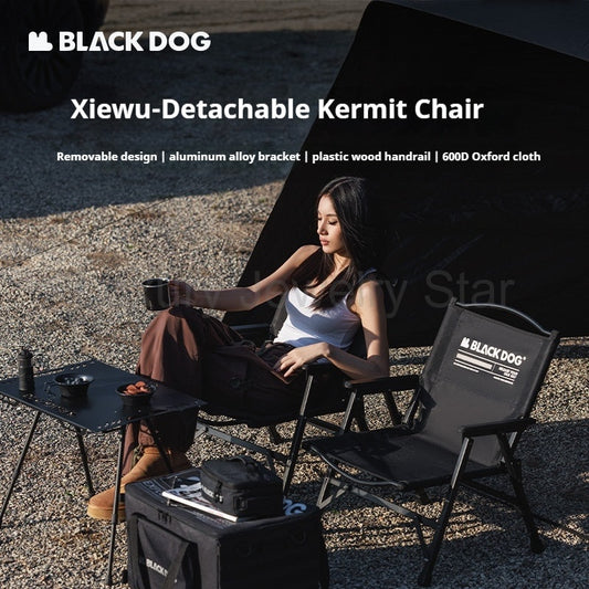 BLACKDOG Detachable Kermit Chair Portable Lightweight Detachable Seat Armchair Aluminum - image 2