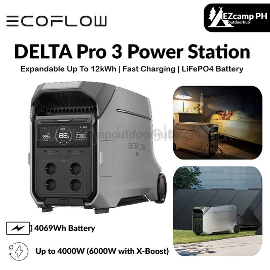EcoFlow Delta Pro 3 Power Station Portable Home Battery Backup 220V Charging 80% In 1 Hour 4000W Up