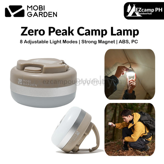 MOBI GARDEN Zero Peak Camp Lamp 8 Adjustable Light Modes Mini Lamp Magnetic Suction Waterproof