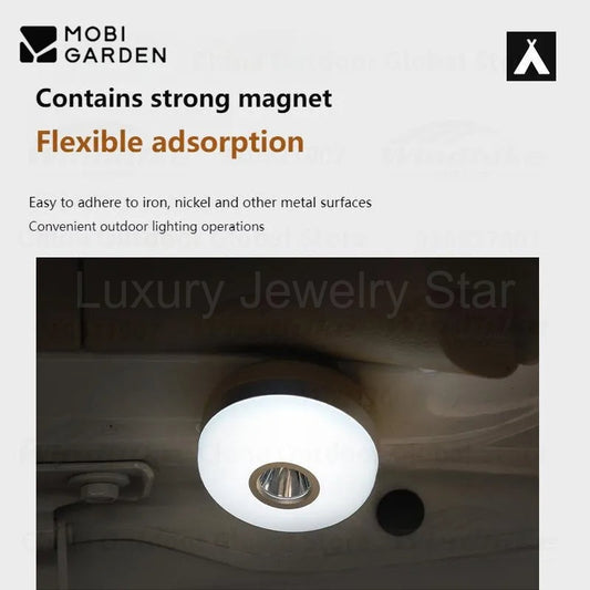MOBI GARDEN Zero Peak Camp Lamp 8 Adjustable Light Modes Mini Lamp Magnetic Suction - image 2