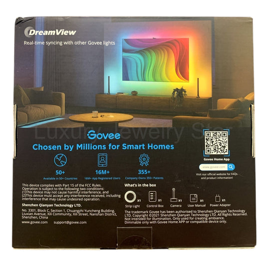 Govee Smart TV Backlight 3S, H6098, Color Sync 1080p Smart Camera, 55"-65" TVs - image 2