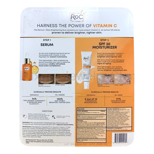 RoC Revive + Glow Brightening Duo Serum (1fl.oz.) & Moisturizer Pack (1.7fl.oz.) - image 2