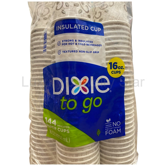 Dixie to Go Non-Slip Hold Insulated Paper Cups, 16oz, 144ct - image 2