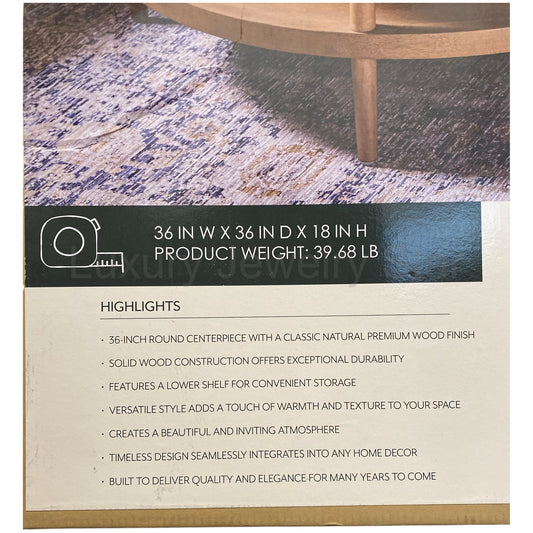details by Becki Owens Charlotte Round Coffee Table, Natural - image 2
