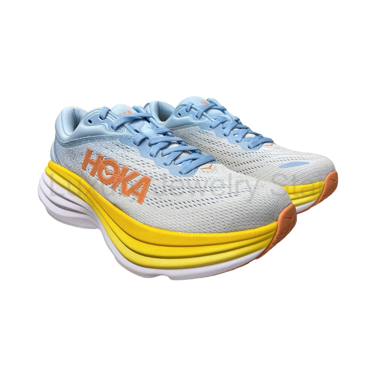 Hoka One One Women's Bondi 8 Comfort Lace Up Running Athletic Sneaker - image 2