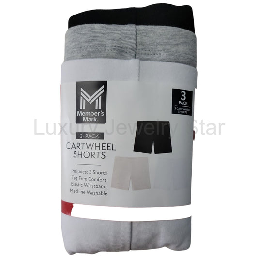 Member's Mark Girls 3-Pack Sit Snug Cartwheel Short
