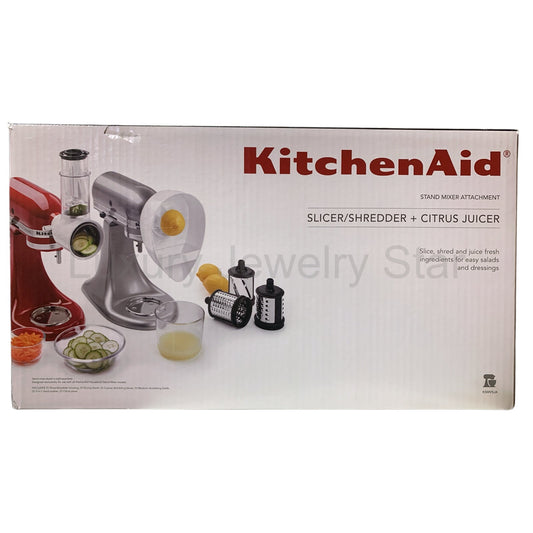 KitchenAid Stand Mixer Attachments, Slicer/Shredder and Citrus Juicer, White