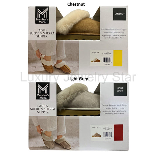Member's Mark Women's Indoor/Outdoor Sheepskin & Wool Slipper
