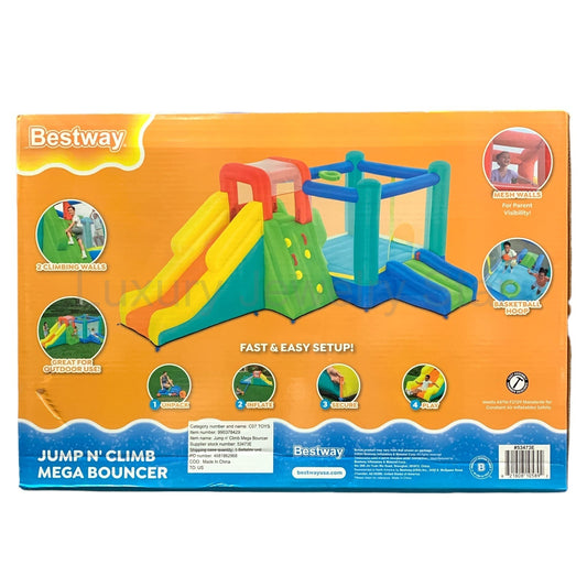 Bestway Jump N' Climb Kids Quick-Inflate Mega Bouncer Play Park - image 2