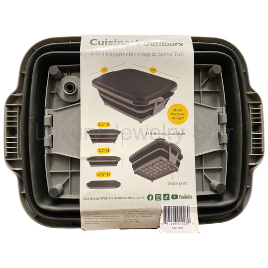 Cuisinart 4-in-1 Expandable Prep and Serve Tub with Removable Drain Port - image 2