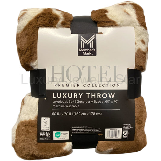 Member's Mark Hotel Premier Luxury Faux Fur Throw Blanket, 60in x 70in