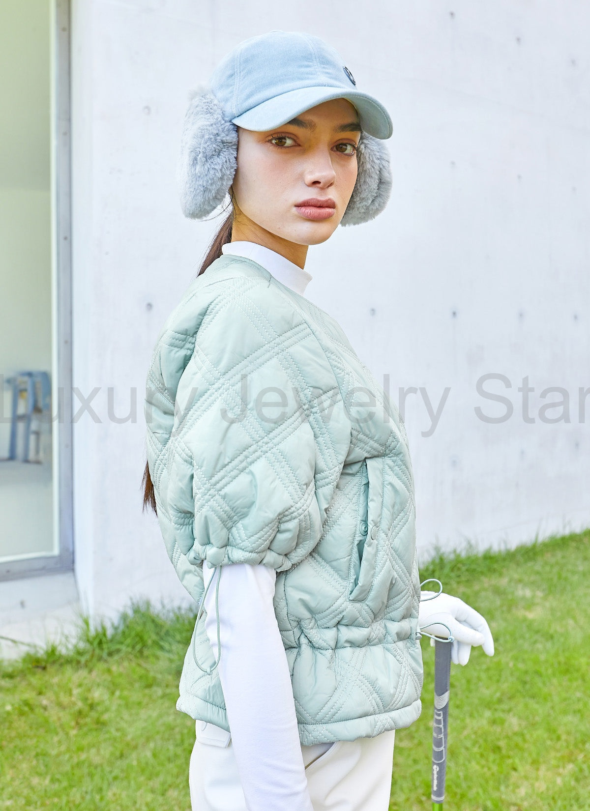 Quilted String Short-Sleeve Jumper - image 10