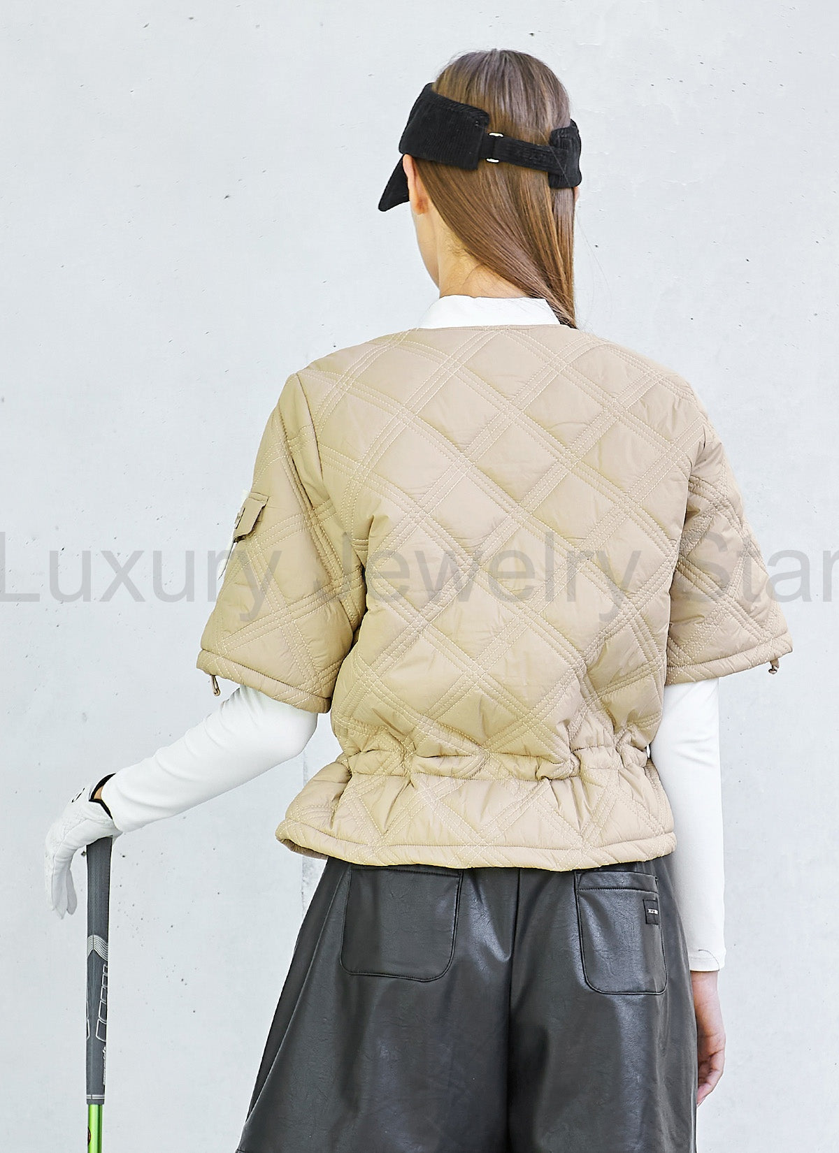 Quilted String Short-Sleeve Jumper - image 14