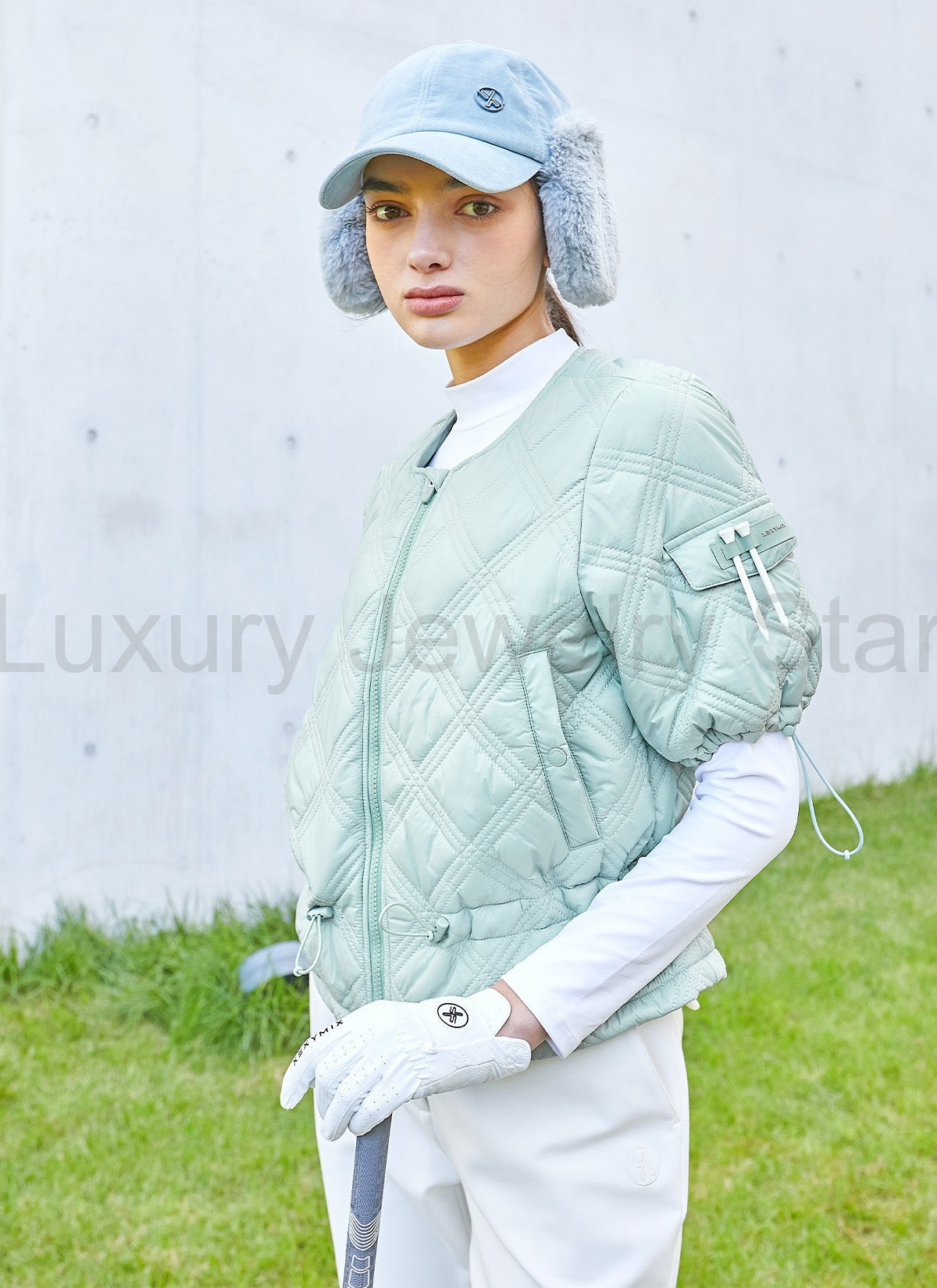 Quilted String Short-Sleeve Jumper - image 8