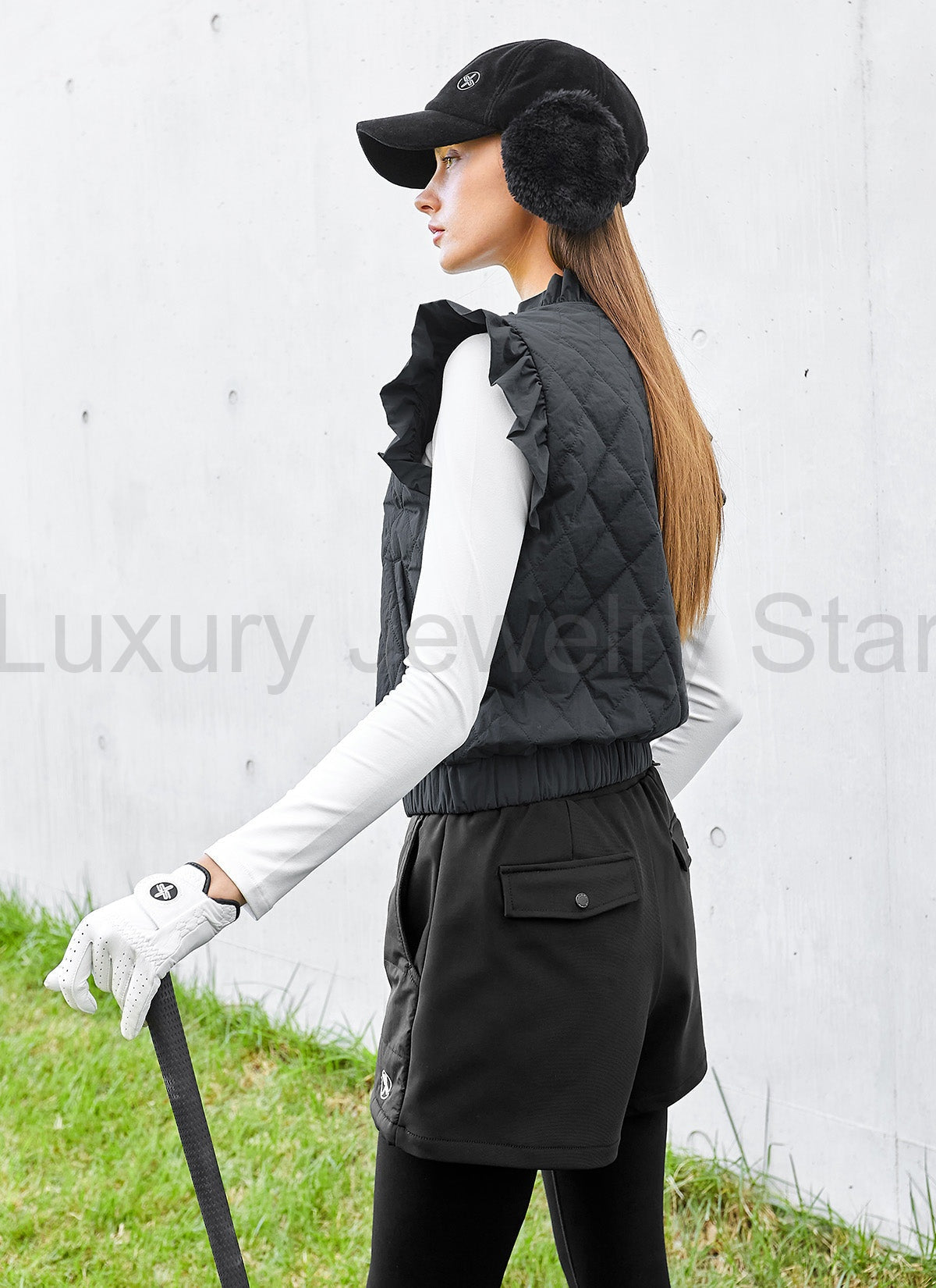 Quilted Ruffle-Trim Vest - image 14