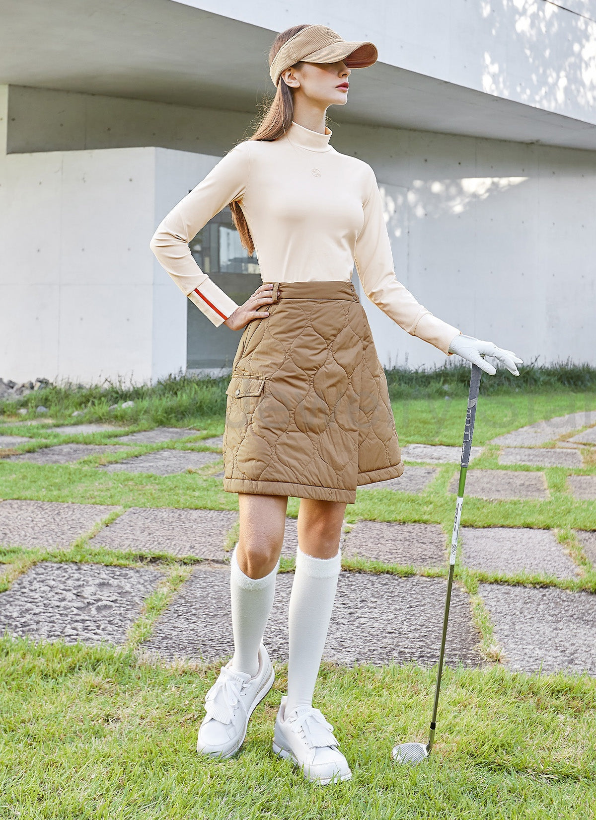 Quilted Cover-Up Wrap Skirt - image 12