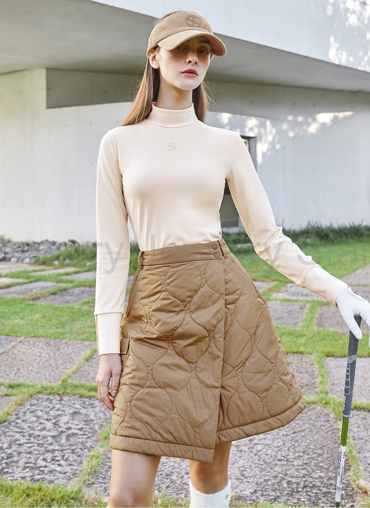 Quilted Cover-Up Wrap Skirt - image 13