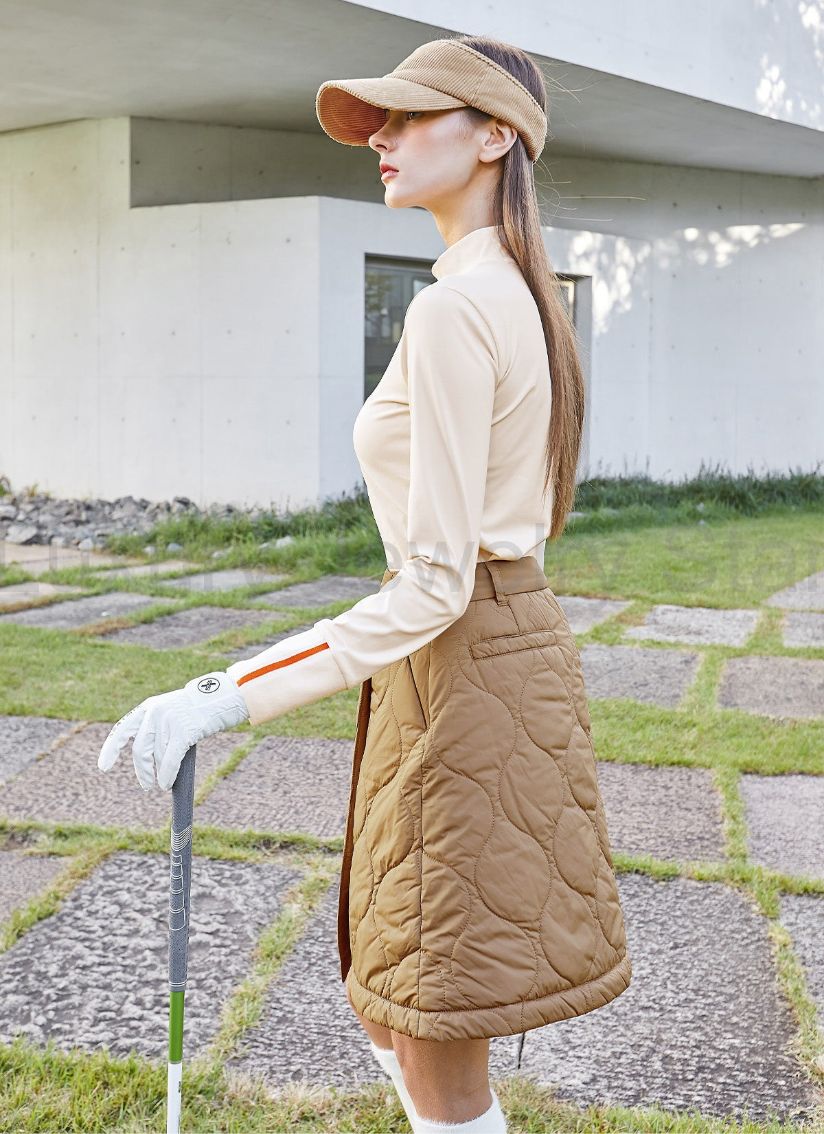 Quilted Cover-Up Wrap Skirt - image 14