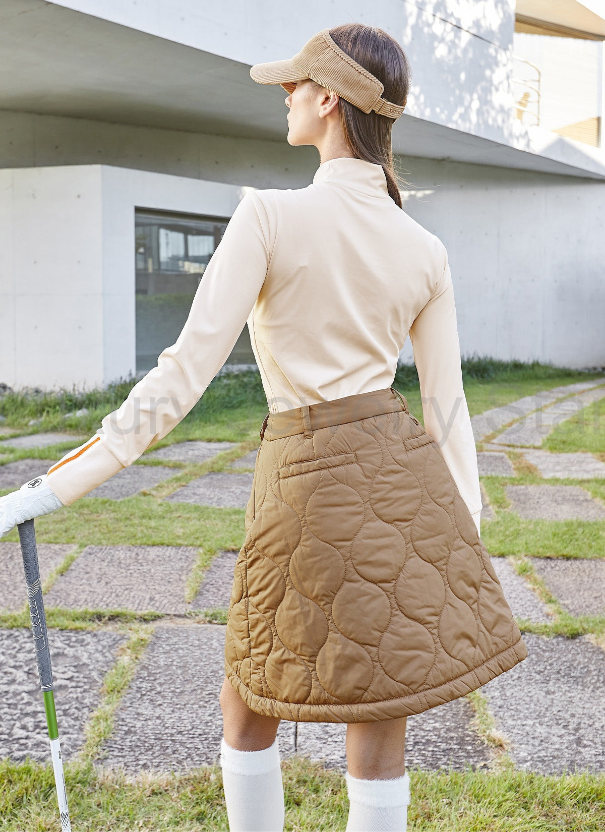 Quilted Cover-Up Wrap Skirt - image 15