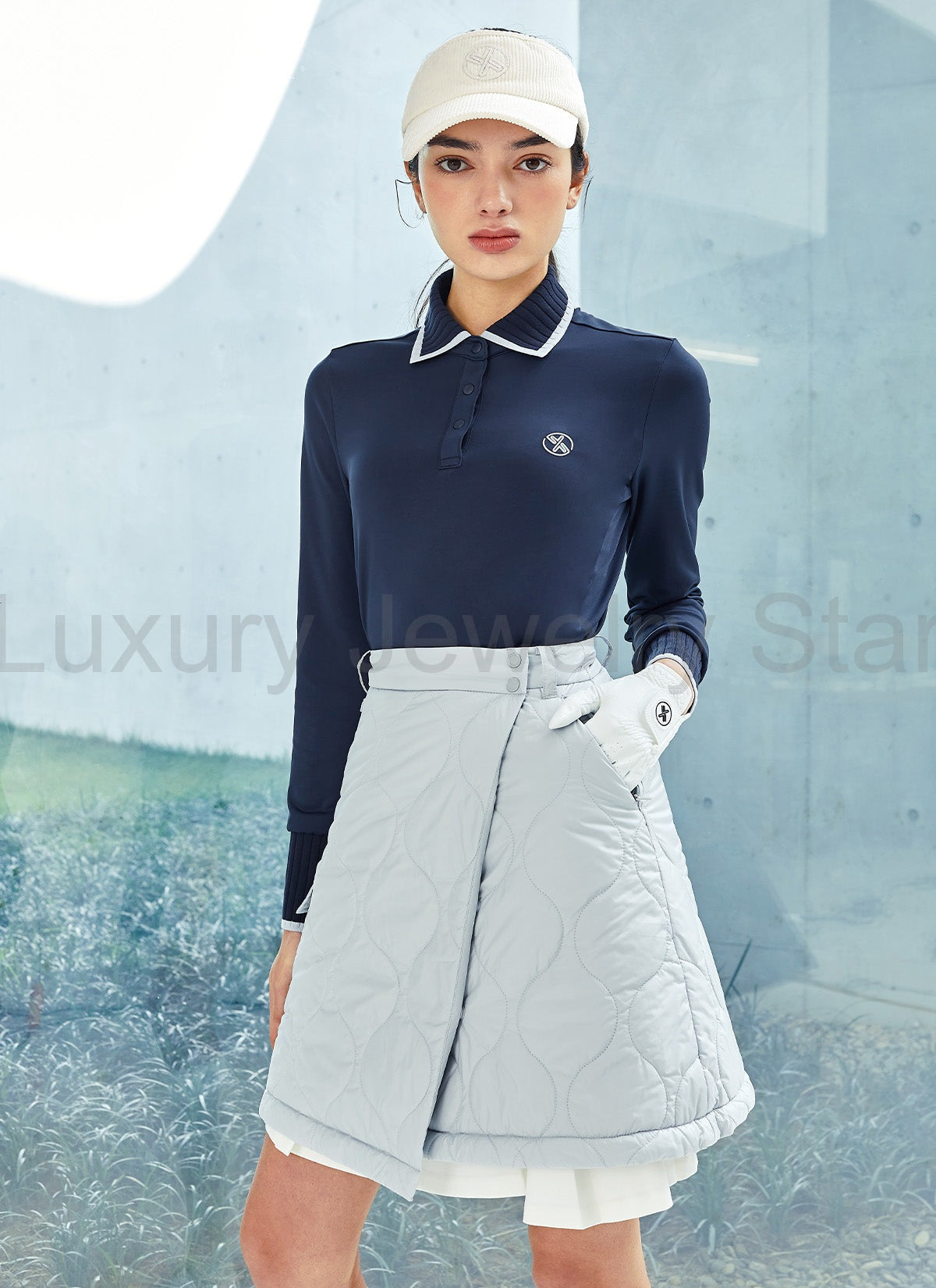 Quilted Cover-Up Wrap Skirt - image 3