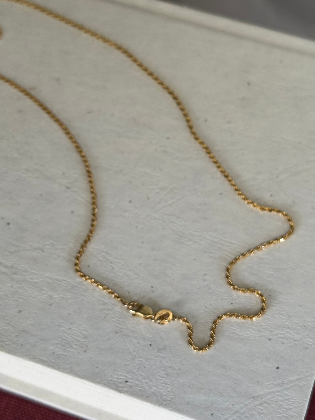 Estate 14k Diamond Cut Yellow Gold Rope Chain