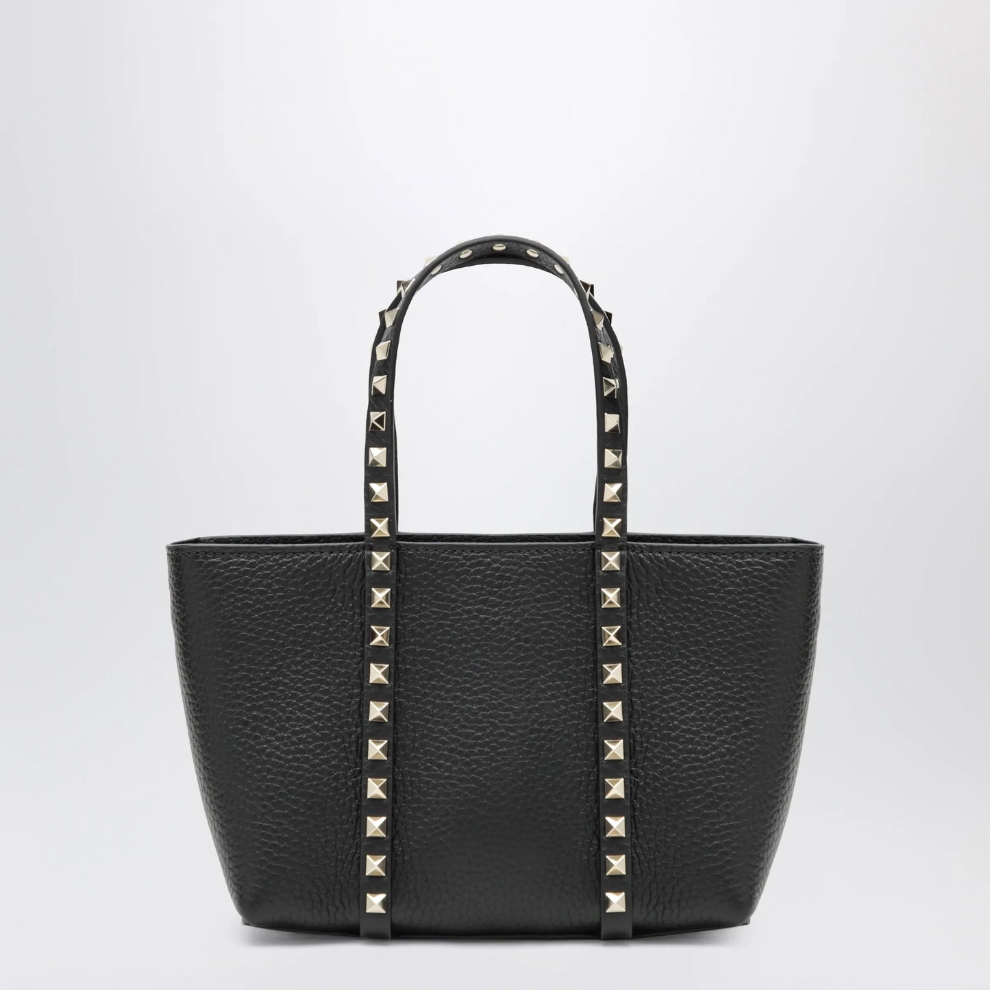 Valentino Garavani - Black Rockstud bag in grained calfskin