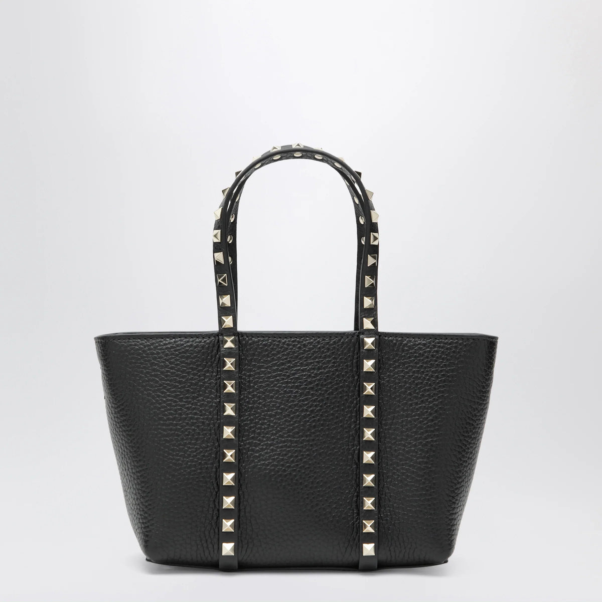 Valentino Garavani - Black Rockstud bag in grained calfskin