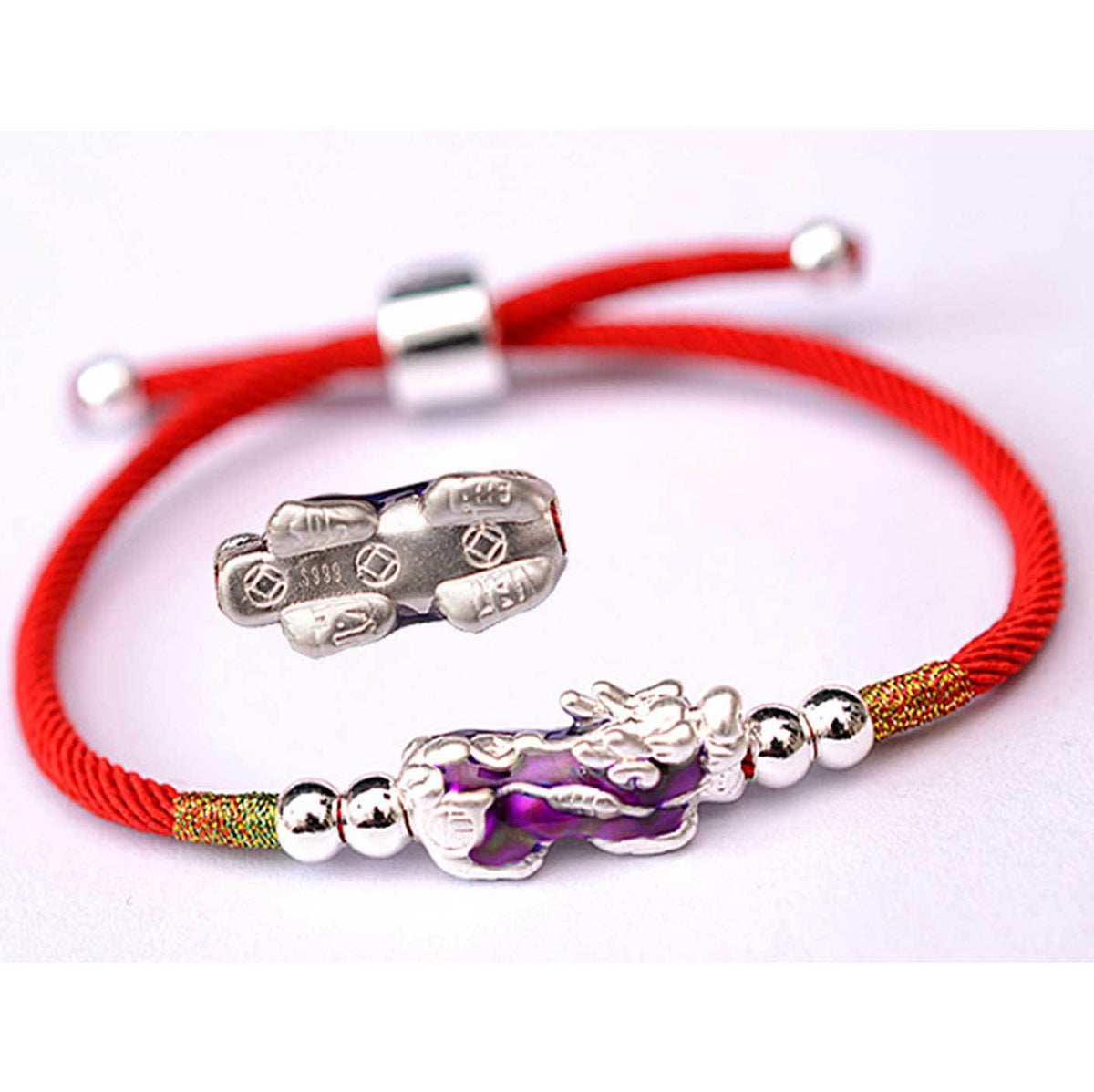 Handwoven Silver Pixiu Bracelet