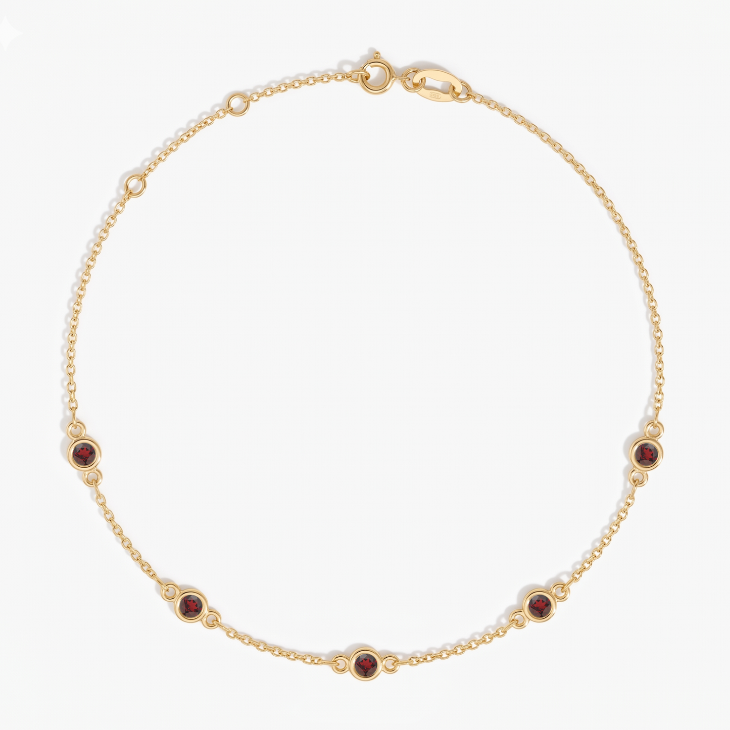 The Five Station Bracelet | Cable Chain