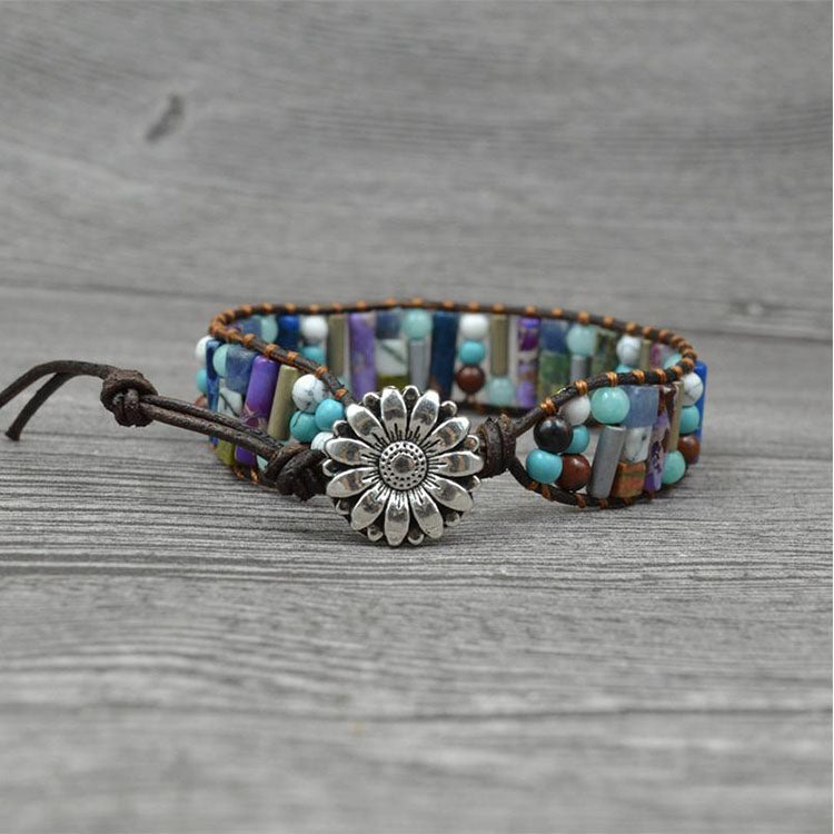 Multicolor Agate Stone Positivity Bracelet
