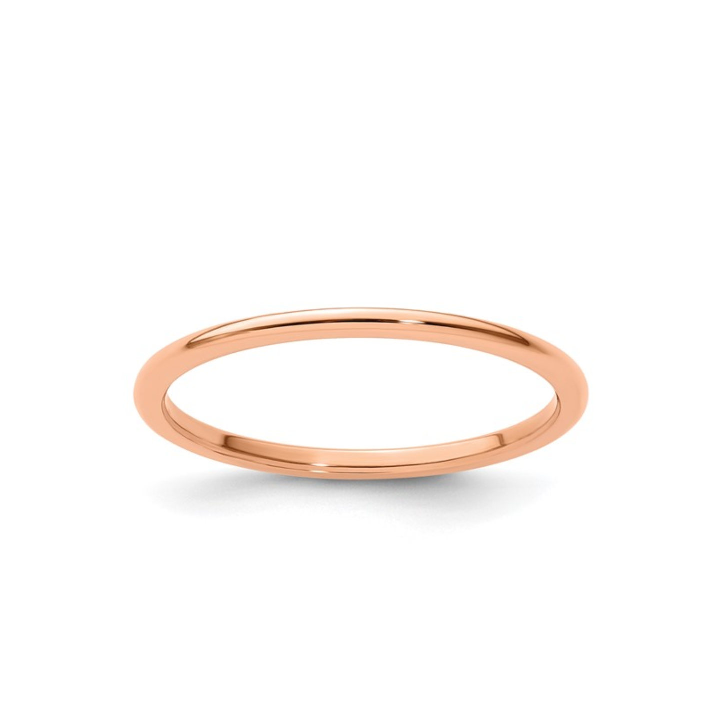 The Half Round Stacking Ring | Polished | 1.2mm