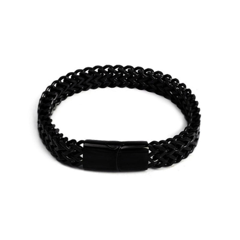 Fortune Jewel Fish Scale Magnetic Buckle Titanium Steel Balance Bracelet Bangle