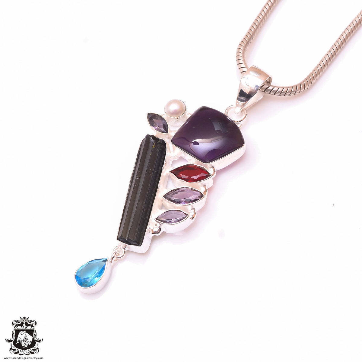 Dravite Tourmaline Pendant & 3MM Italian Chain P10005