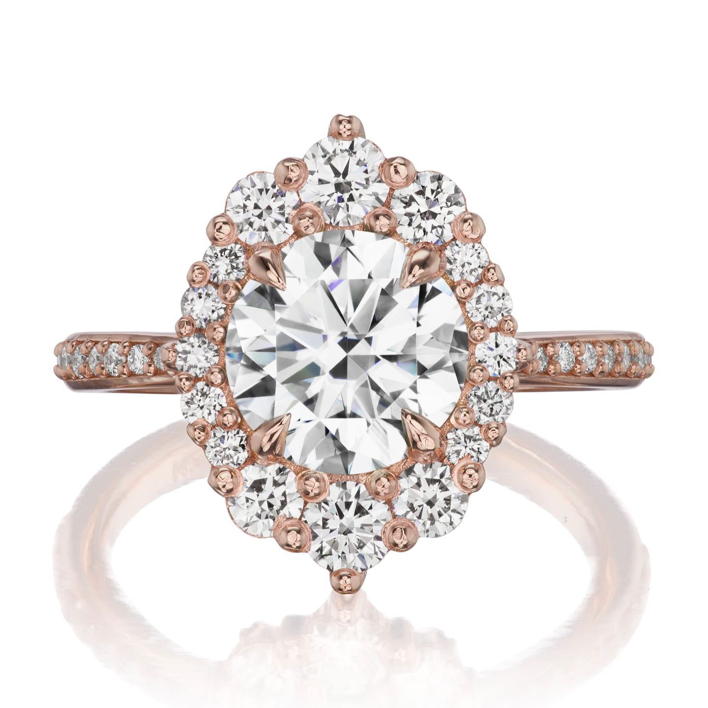 ・EMERSON・Moissanite Center, Diamond Halo (2.55ctw+)