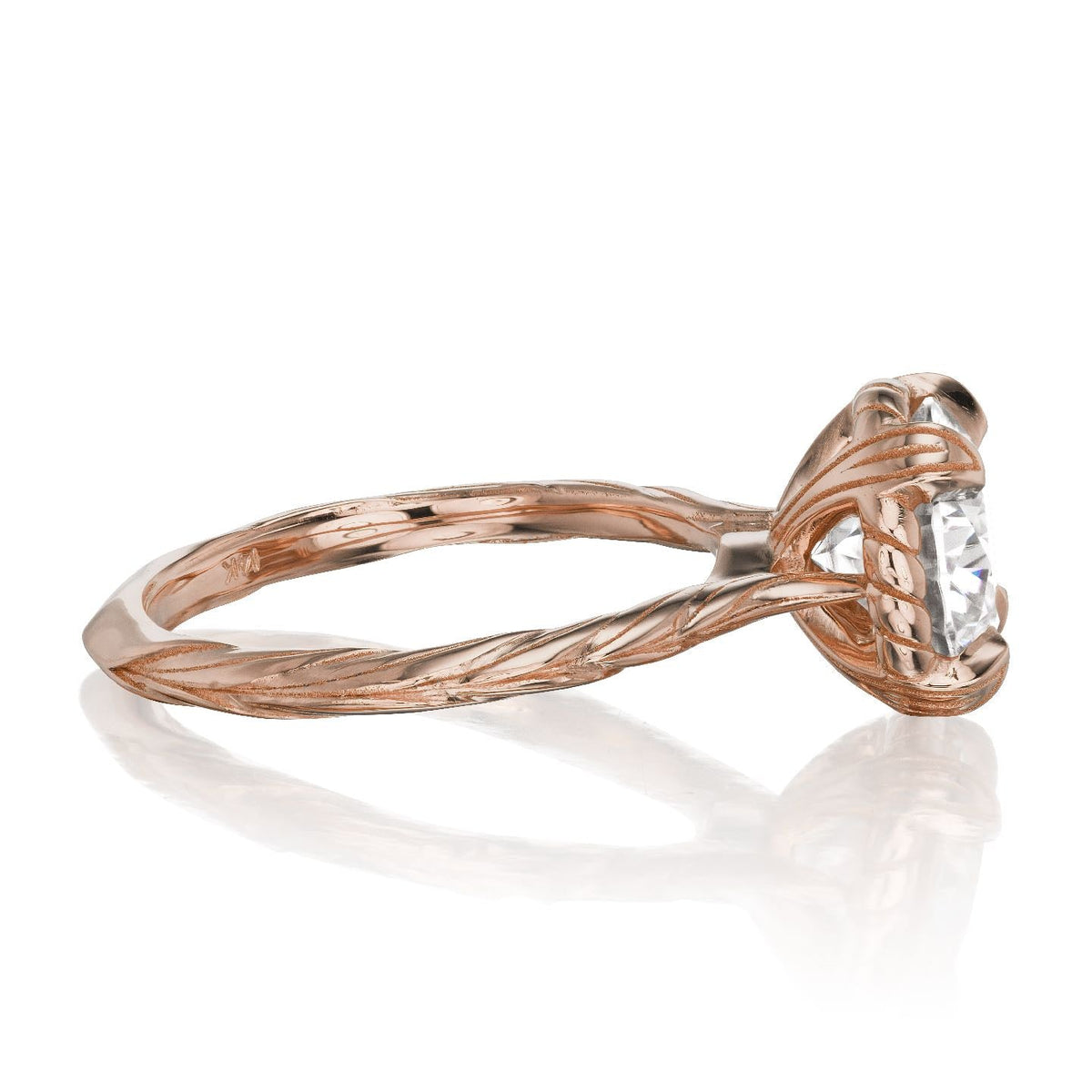 ・SIENNA・Moissanite, Willow Leaf Band (2ct)