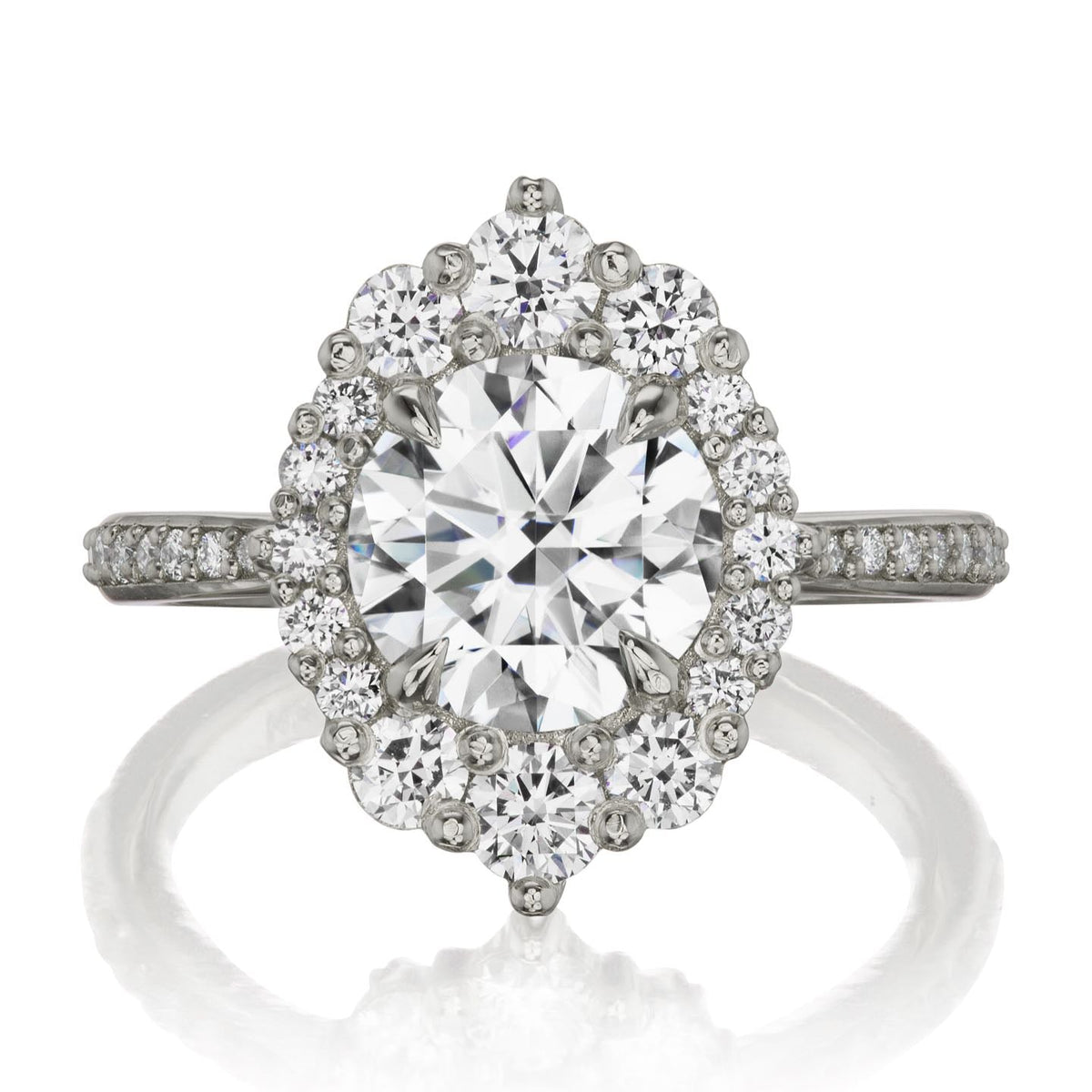 ・EMERSON・Moissanite Center, Diamond Halo (2.55ctw+)
