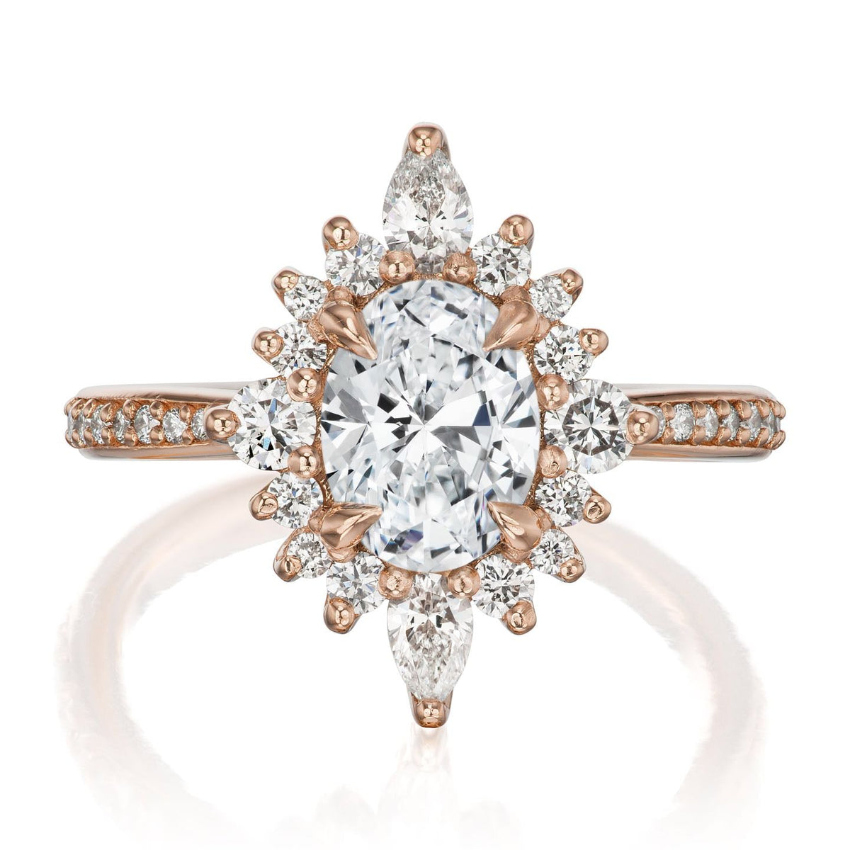 ・ANIKA・Oval Lab-Grown Diamond Center, Diamond Halo (1.55ctw+)
