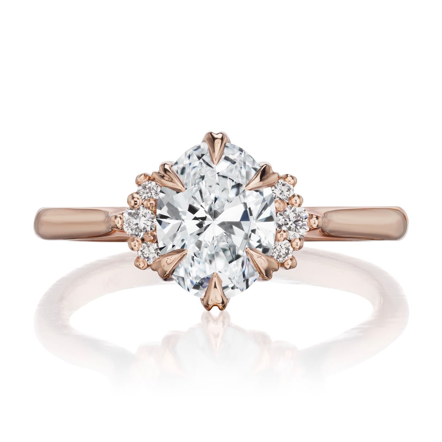 ・DEMI・Oval Lab-Grown Diamond Center Diamond Accents (1.05ct+ Center)
