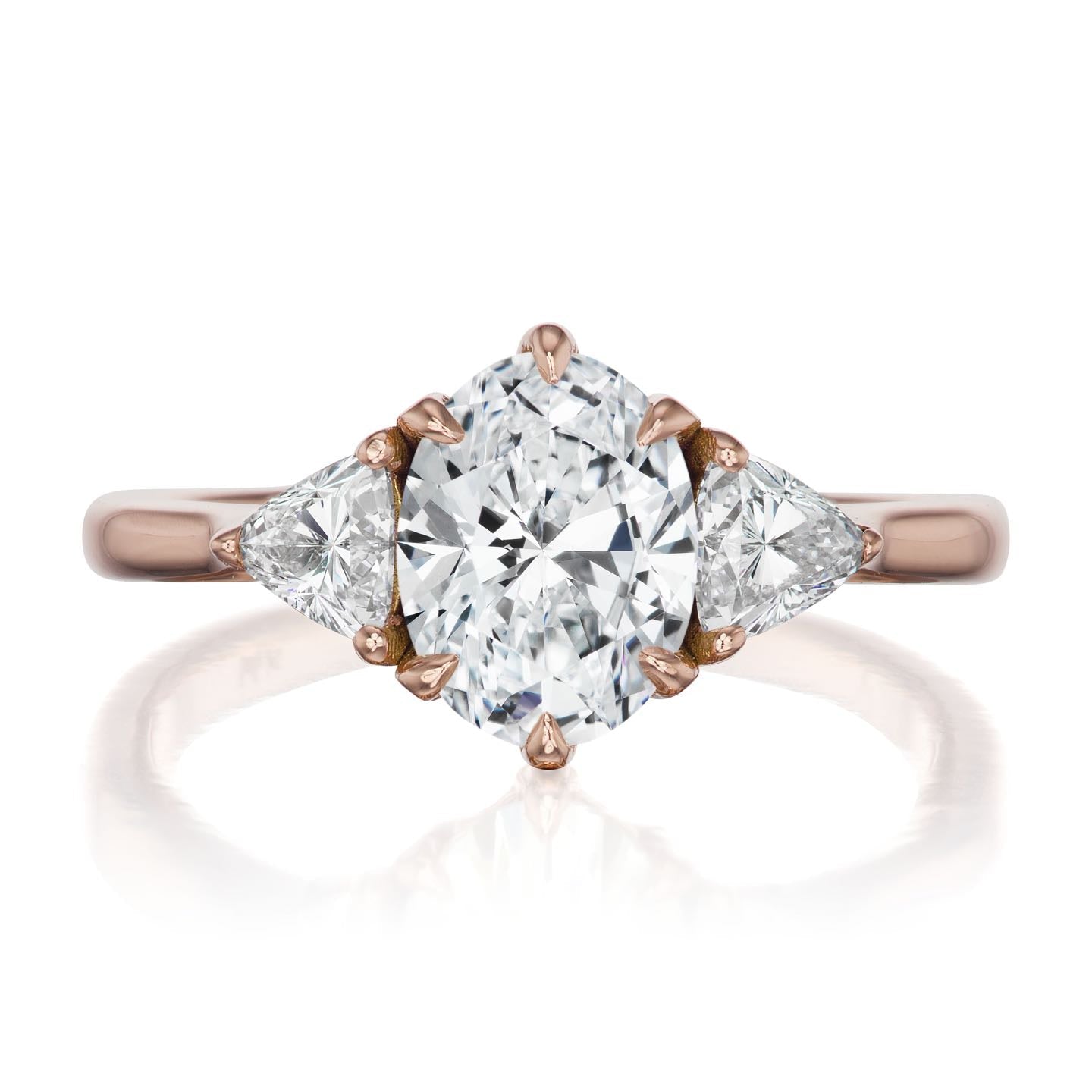 ・JUNO・Oval Lab-Grown Diamond Center, Trillion Diamonds (1.49ctw+)