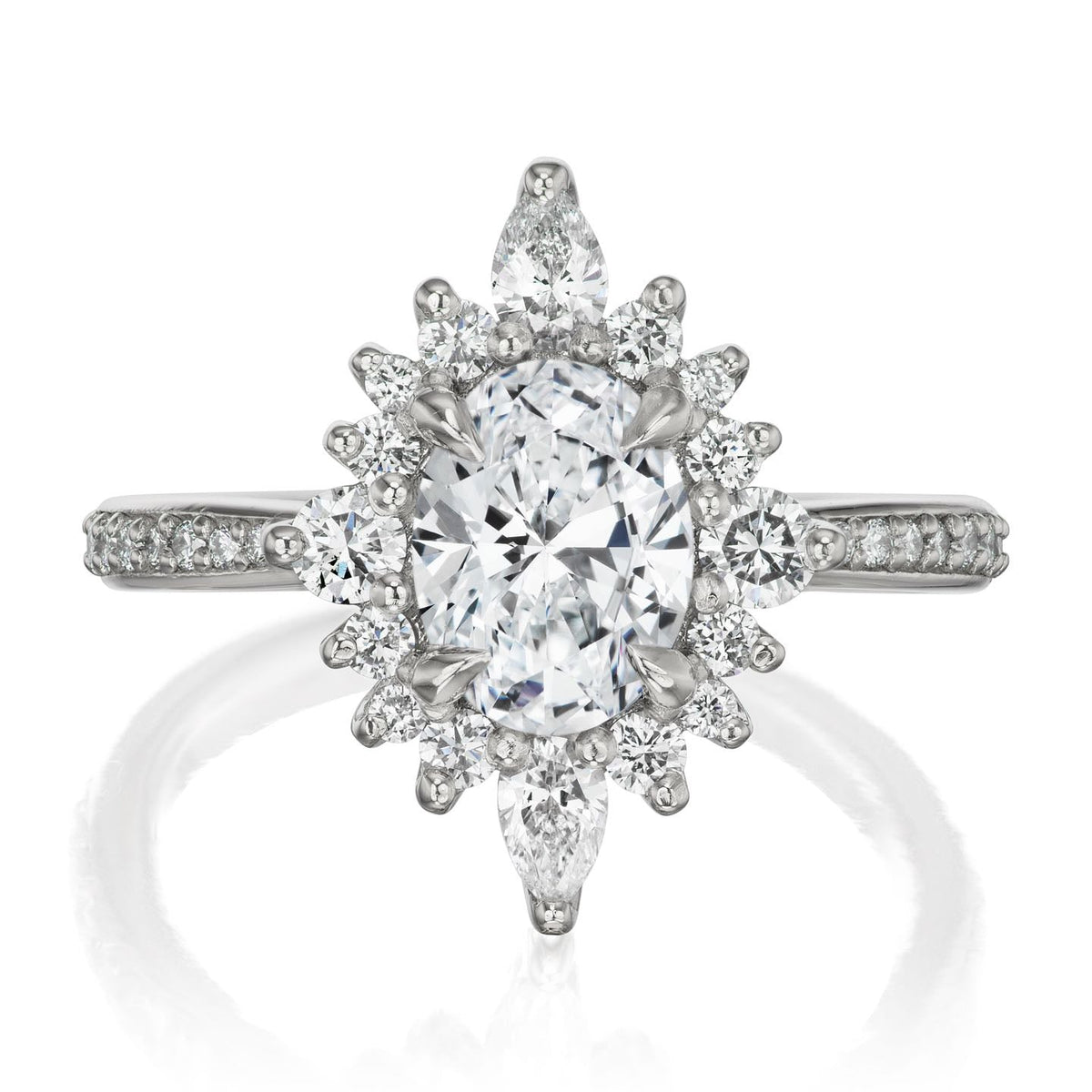 ・ANIKA・Oval Lab-Grown Diamond Center, Diamond Halo (1.55ctw+)