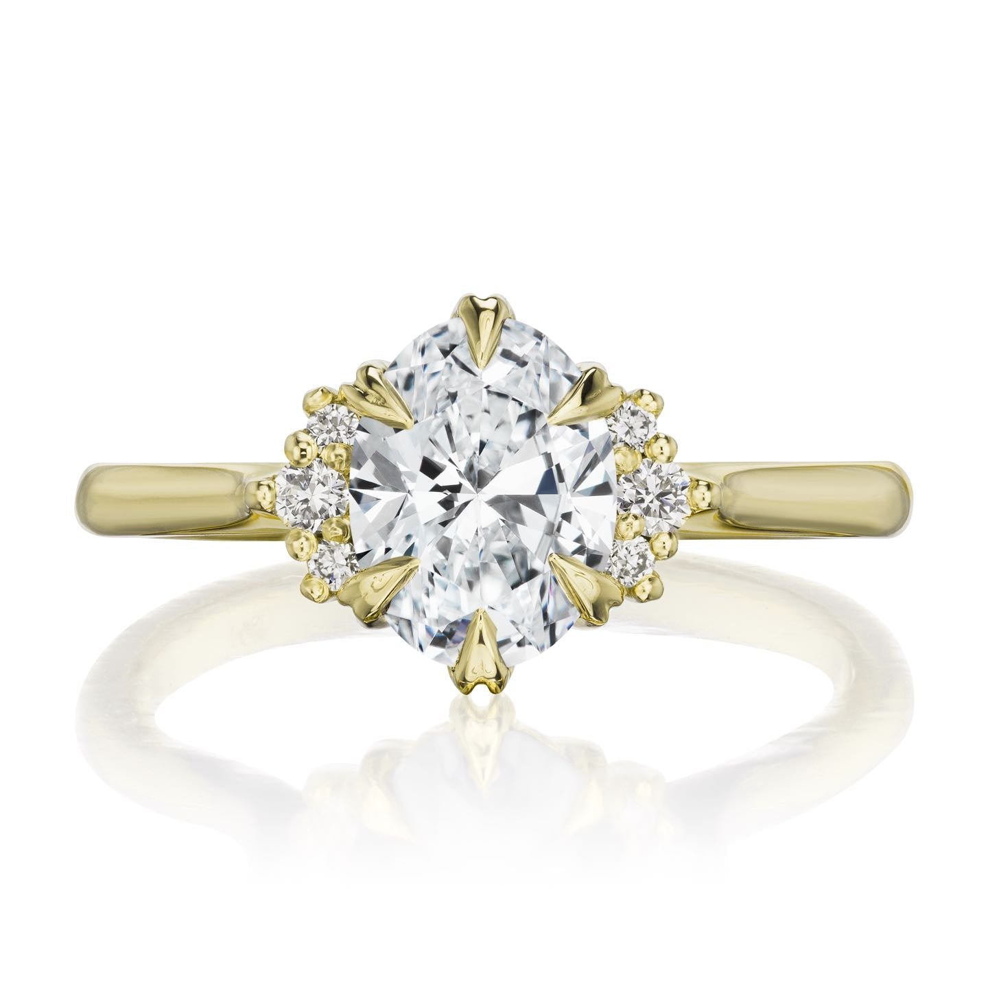 ・DEMI・Oval Lab-Grown Diamond Center Diamond Accents (1.05ct+ Center)